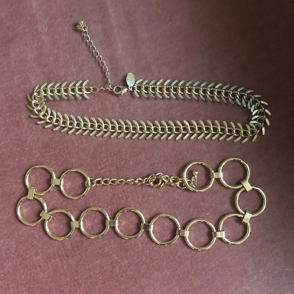 Express Jewelry - Gold choker necklace set